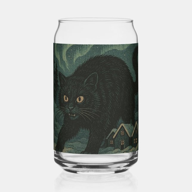 Verre Canette Chat de Noël islandais Yule  (Recto)