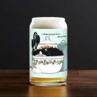Chat smoking en smoking vintage rétro cuisine aqua
