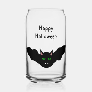 Verre Canette Chat Vampire face chauve Halloween personnalisé