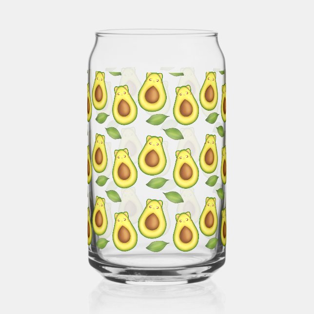 Verre Canette Chat vert Avocado (Recto)
