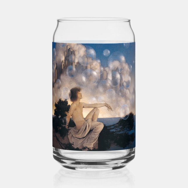 Verre Canette Châteaux en Espagne de Maxfield Parrish 1904 Fanta (Recto)