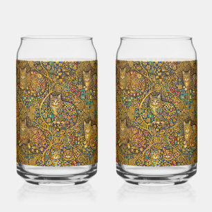 Verre Canette Chats de style nouveau en or