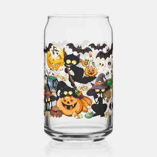 Verre Canette Chats drôles de Halloween Fête