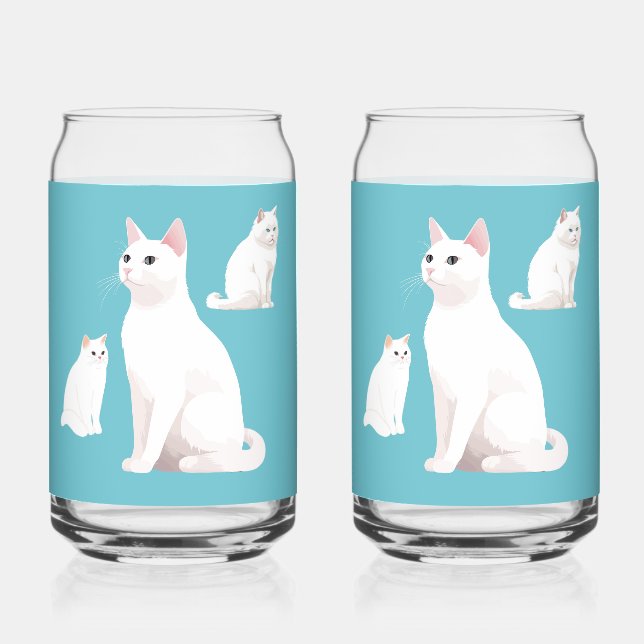 Verre Canette Chats réservés (Recto)