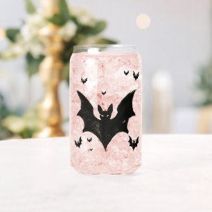 Verre Canette Chauve-souris minimaliste – Créature d'Halloween a