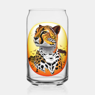 Verre Canette Cheetah African Feline Wild Animal