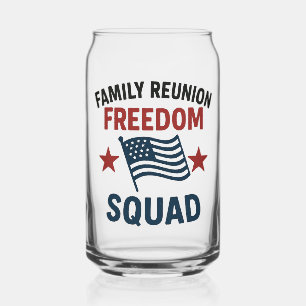 Verre Canette Chemise de réunion de famille Freedom Squad – USA