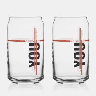 Verre Canette Chemise « Maîtrise ton histoire » – Citation motiv