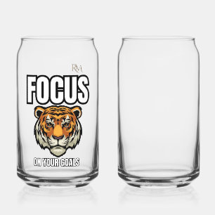 Verre Canette Chemise Tigre Se Concentrer sur Vos Objectifs Mo