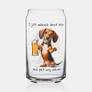 Verre Canette Chien de Funny