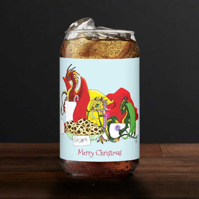 Verre Canette Chiffres de biscuits de lait père Noël (Créateur téléchargé)