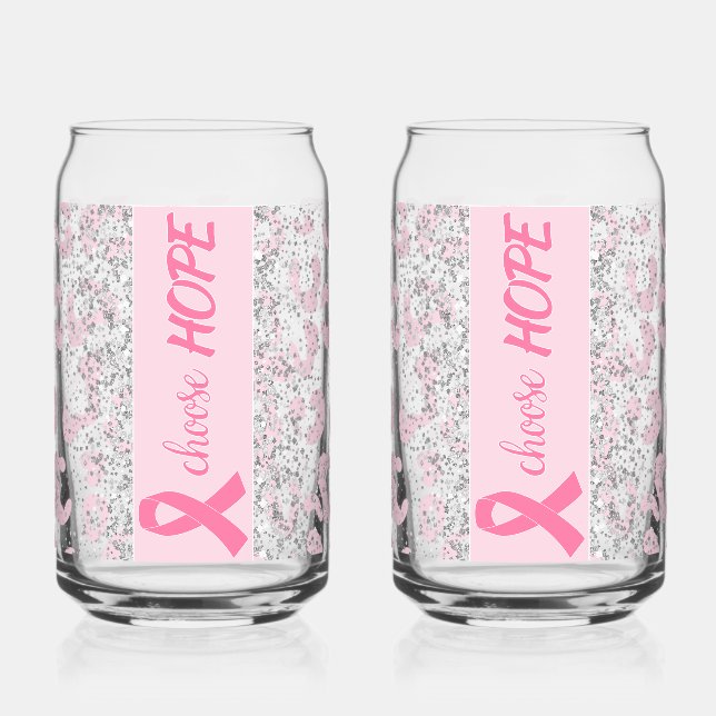 Verre Canette Choose Hope Breast Cancer Awareness (Gauche)