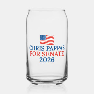 Verre Canette Chris Pappas pour le Sénat Élection 2026 Parti