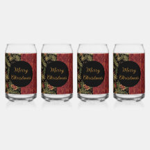 Christmas Flowers ,Red Gold Black,Merry Christmas