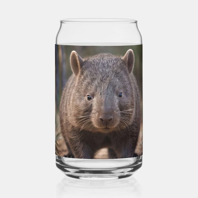 Verre Canette "Chubby Charm : L'adorable Wombat Australien" (Recto)