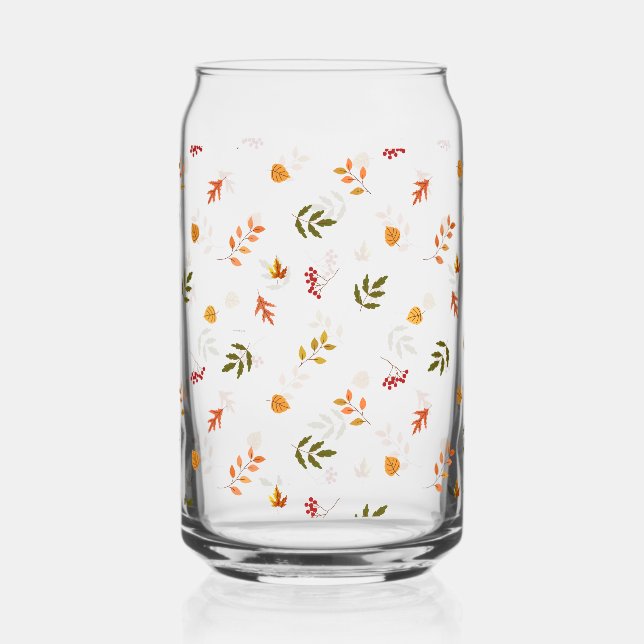 Verre Canette Chute des feuilles d'automne (Recto)