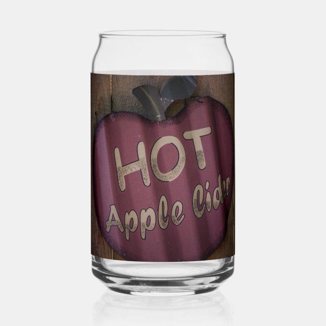Verre Canette Cidre de pomme chaud rustique (Recto)