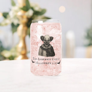 Verre Canette Cirque vintage   Thème du Carnaval hanté Halloween