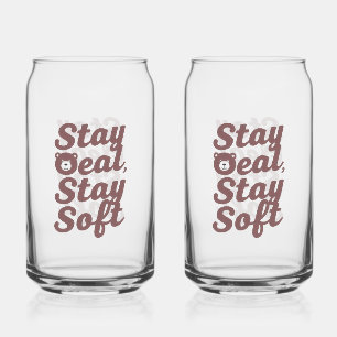 Verre Canette Citation de bonté inspirante avec un ours douillet