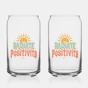 Verre Canette Citation ensoleillée joyeuse et motivante