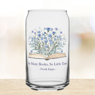 Verre Canette Citation personnalisée Fleurs bleues qui poussent