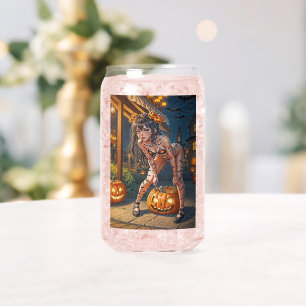 Verre Canette Citrouille et chauve-souris d'Halloween Monstre Fi