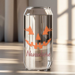 Verre Canette Citrouille personnalisée Jack O Lantern Halloween