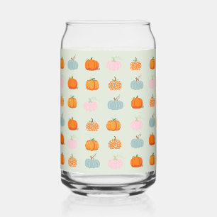 Verre Canette Citrouilles Colorées