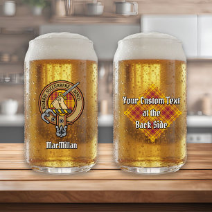 Verre Canette Clan MacMillan Crest sur le tatan de robe