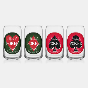 Verre Canette Classic Jouer Cartes Salle De Poker Peut