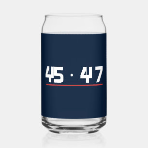 Verre Canette Classiques 45 47 Navy Rouge Can deux faces