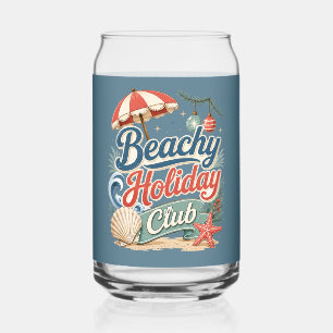 Verre Canette Club de vacances de Noël sur la côte