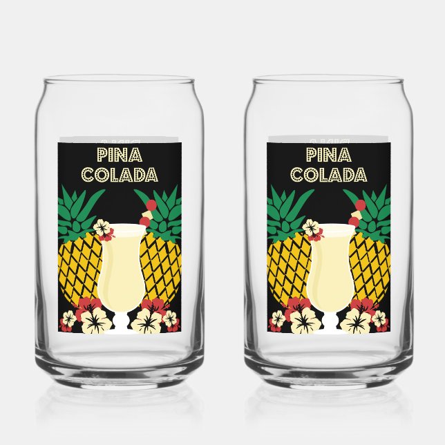 Verre Canette Cocktail Piña Colada (Recto)