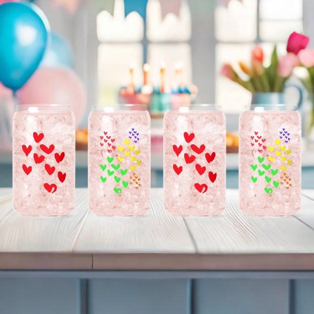 Verre Canette Cœur d'amour  (Insitu (Baby Shower))