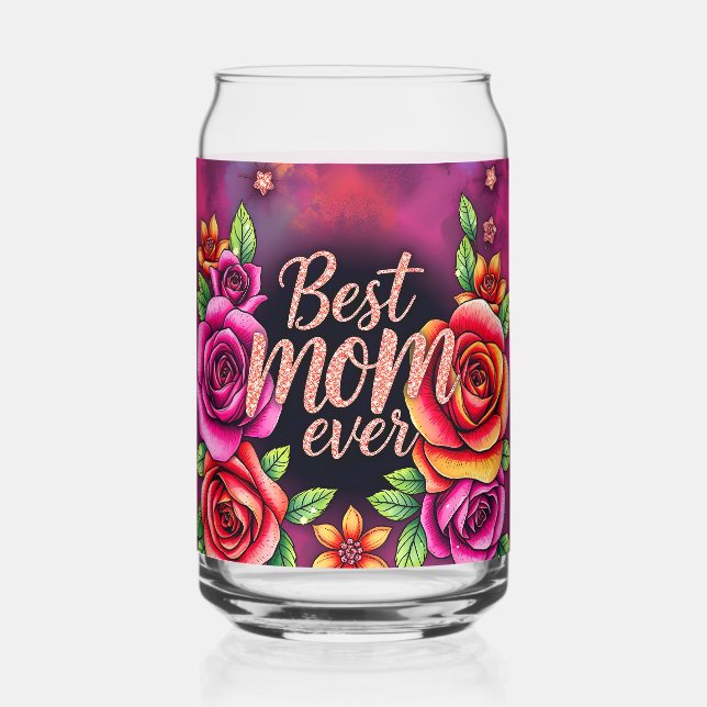 Verre Canette Collection cadeau Floral Moderne (Recto)