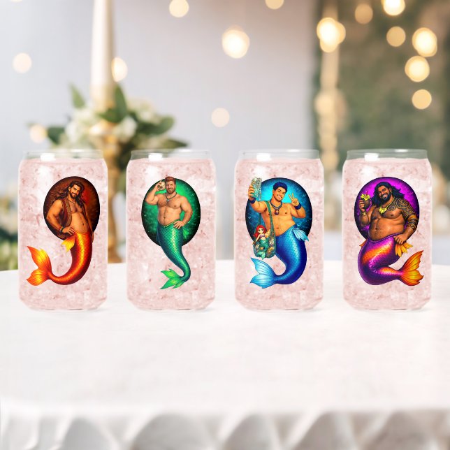 Verre Canette Collection Merbear Lagoon n°1 (Insitu (Mariage))