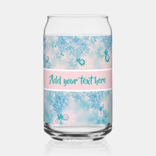 Verre Canette Conception Abstraite de Méditation Bleue Calme Per