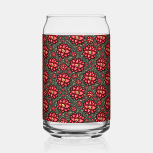 Verre Canette Conception de Noël Fleur Jolly Holly – Festive