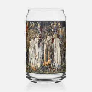 Verre Canette Conception de tapisserie de chevaliers médiévaux p
