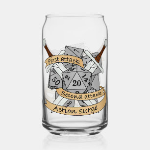 Verre Canette Conception des dés de combat