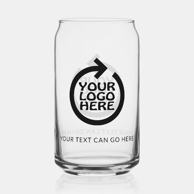 Verre Canette Conception facile de logo d'entreprise personnalis (Recto)