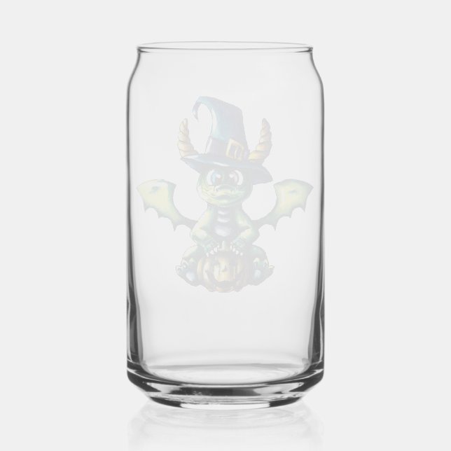 Verre Canette Conception magique du dragon d'Halloween (Recto)