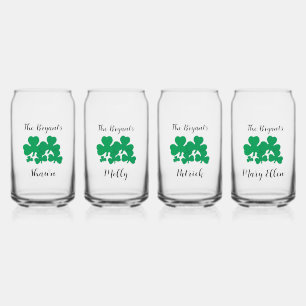 Verre Canette Conception personnalisée de la famille St Patrick