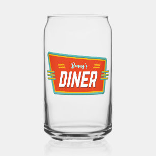 Verre Canette Connexion Retro Diner personnalisée