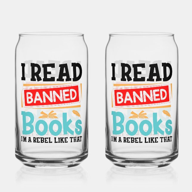 Verre Canette Conscientisation de la Littérature sur les Livres  (Recto)