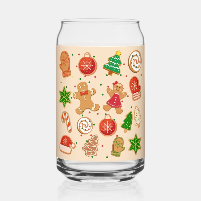 Verre Canette Cookies de Noël (Recto)