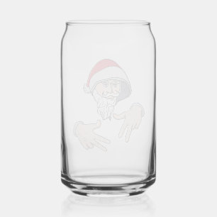 Verre Canette Cool Gangsta Hip hop Rap de la main Père Noël