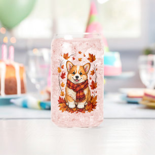 Verre Canette Corgi Chien Confortable Automne