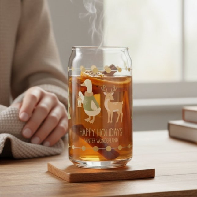 Verre Canette Corporate holiday gifts Glass Can Reindeer (Créateur téléchargé)