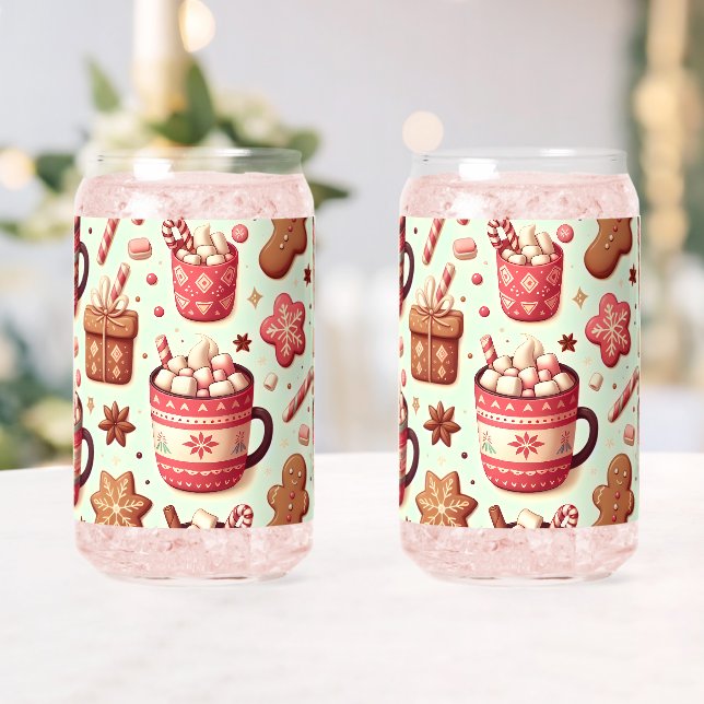 Verre Canette Cosy Christmas Cocoa and Gingerpain Motif (Insitu (Mariage))